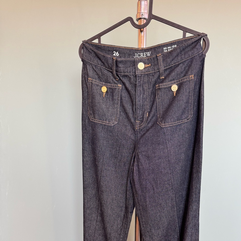 J. Crew Women's Dark Blue Straight Leg Jeans